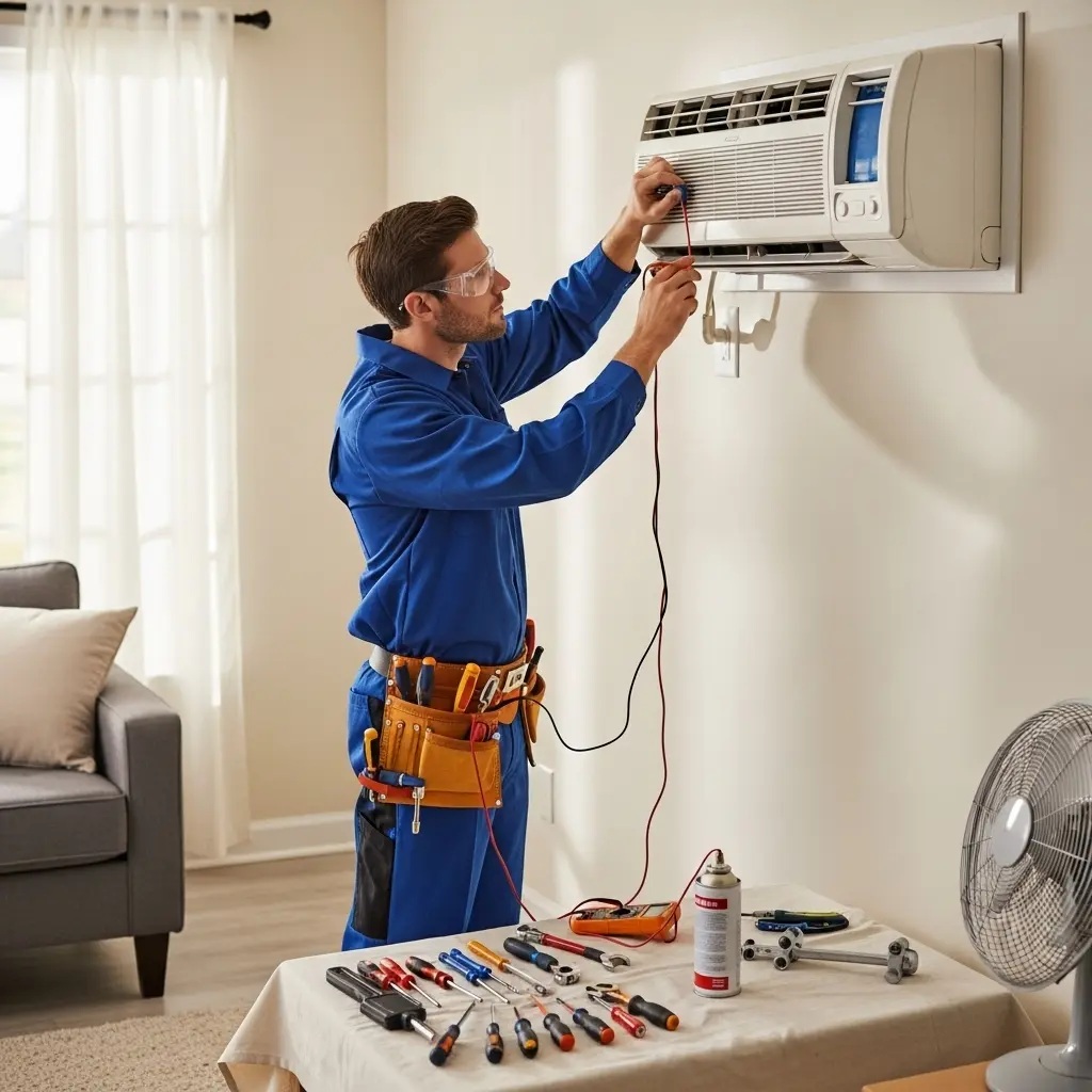 Kızılcahamam Uğur Uğur klima gaz dolumu ve bakım – Enerji verimliliği artırıldı. - Teknik servis örneği